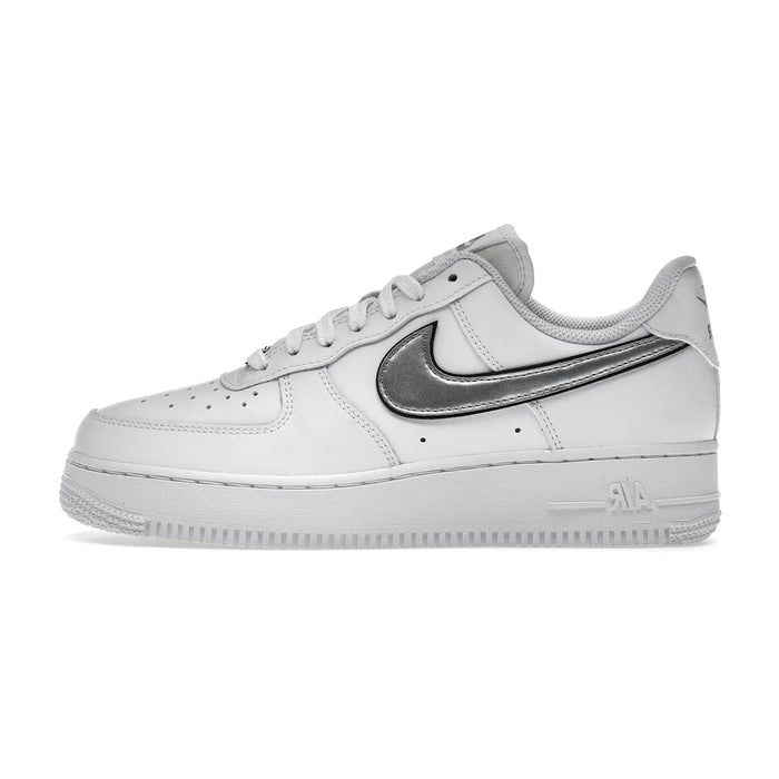 Nike Air Force 1 Low '07 Essential White Metallic Silver Black (Women's)