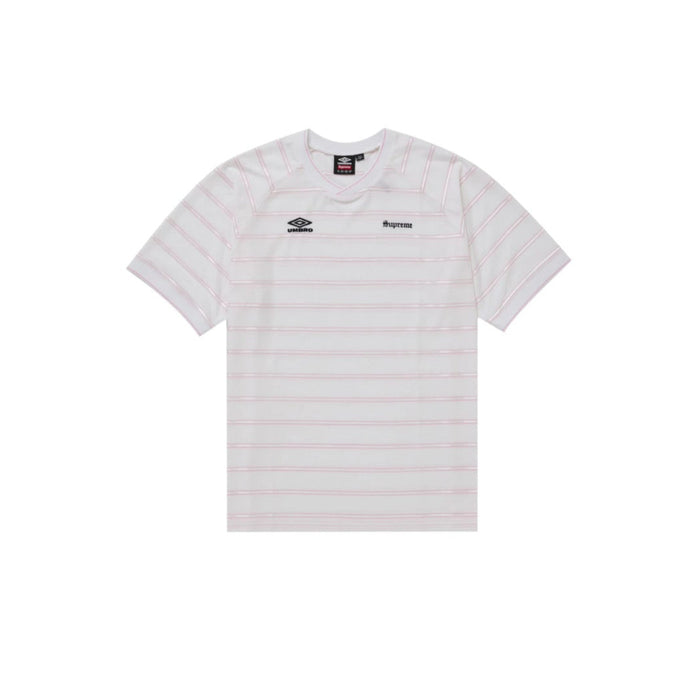 Supreme Umbro Stripe Soccer Jersey White