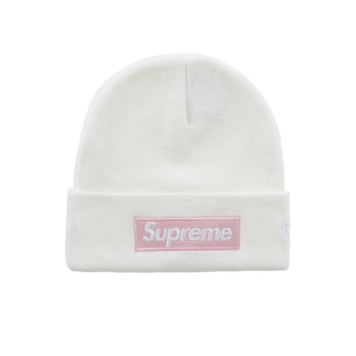 Supreme New Era Box Logo Beanie (FW25) White