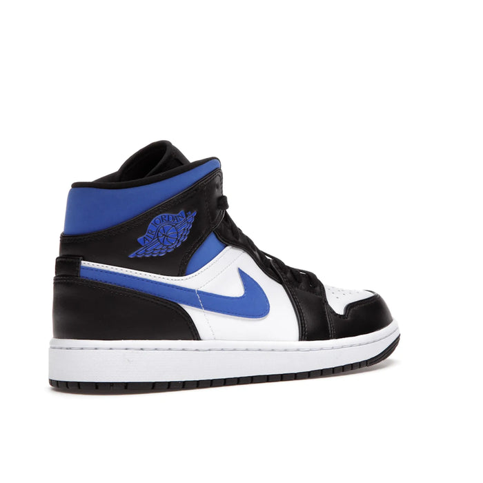 Jordan 1 Mid White Black Racer Blue