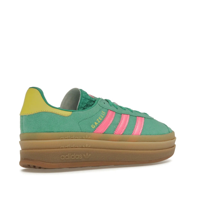 adidas Gazelle Bold Court Green Lucid Pink (Women's)