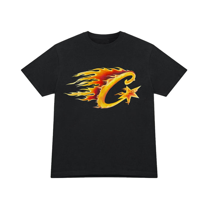 Corteiz Flame C Starz T-shirt Black