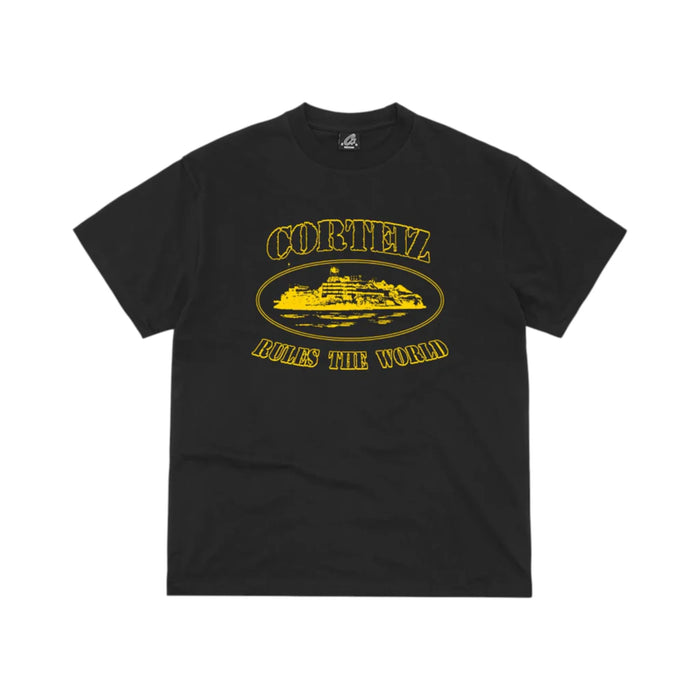 Corteiz OG Alcatraz Tee Black/Yellow