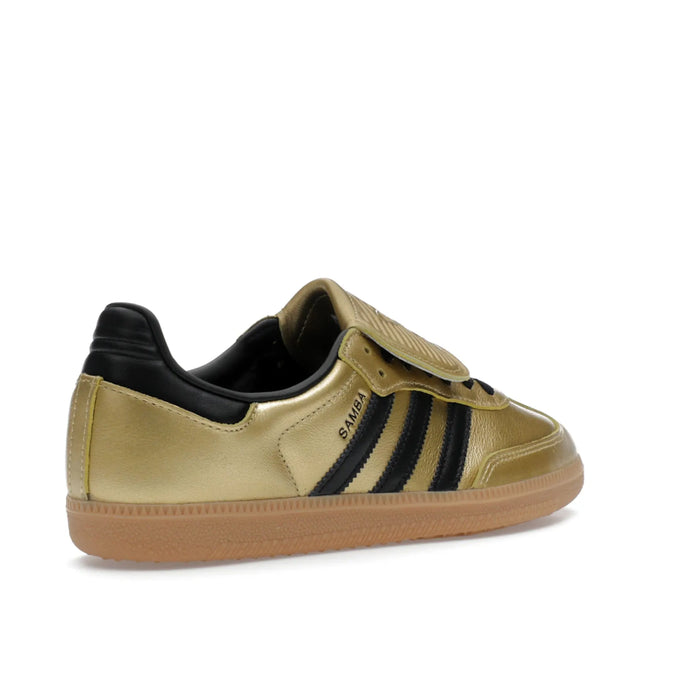 adidas Samba LT Gold Metallic Black Gum (Women's)