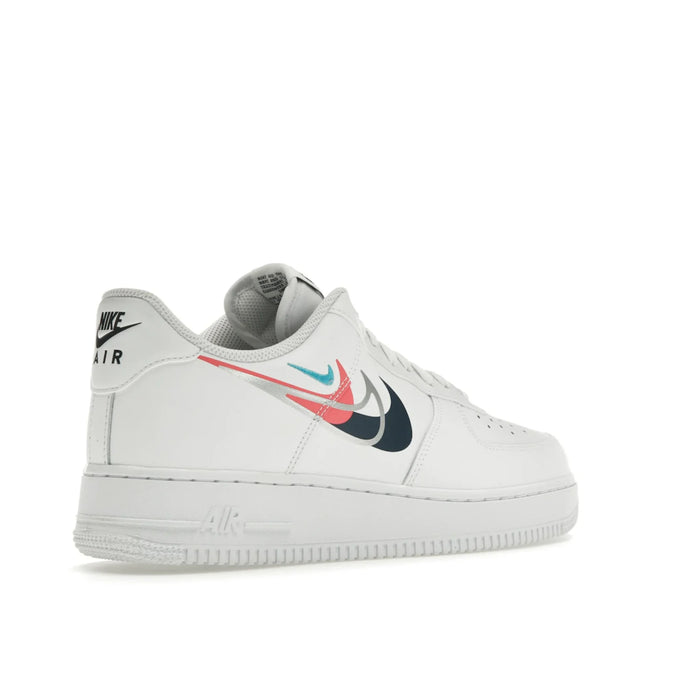 Nike Air Force 1 Low '07 Quadruple Swoosh White Navy Crimson