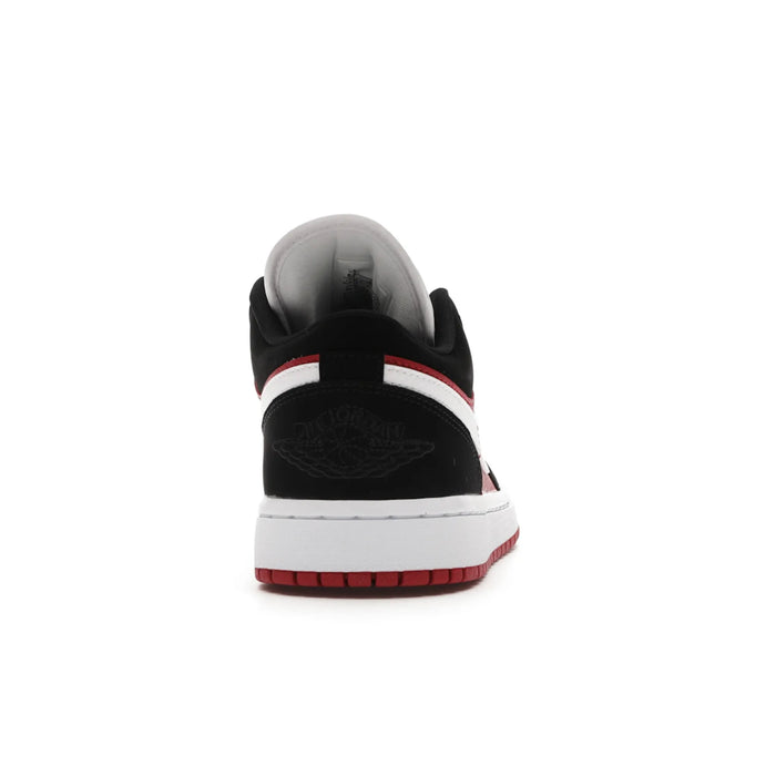 Jordan 1 Low Black White Gym Red (Women's)