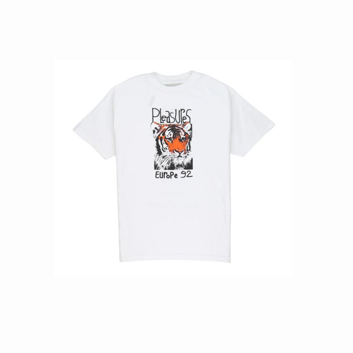 PLEASURES Europe 92 Tee White