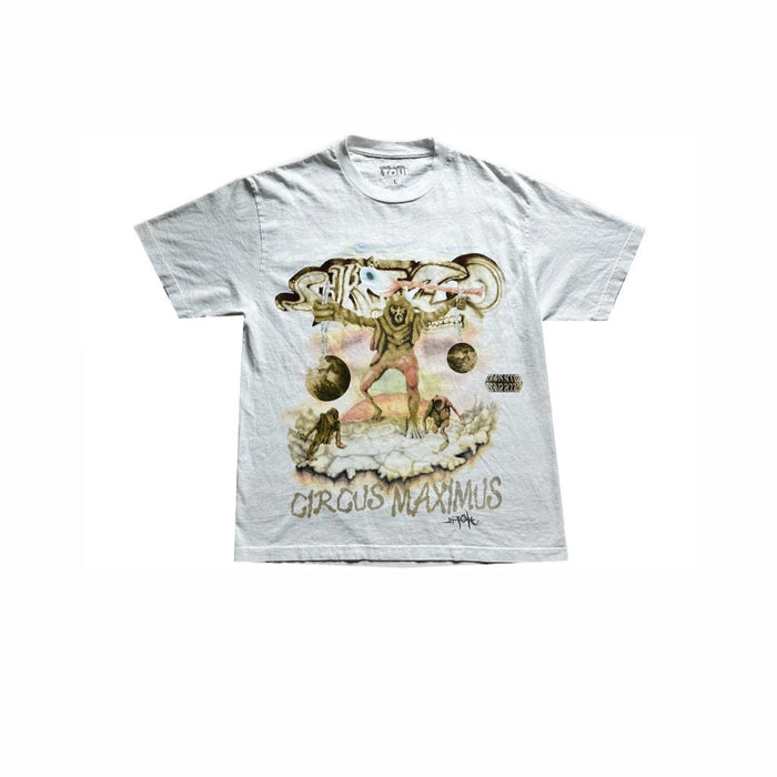 Travis Scott Utopia Tour Skitzo Circus Maximus Tee White