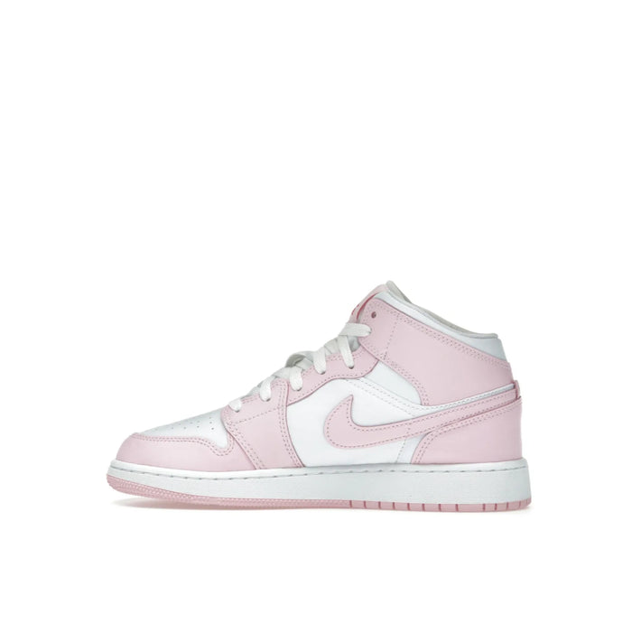 Jordan 1 Mid Pink Foam Fire Red (GS)