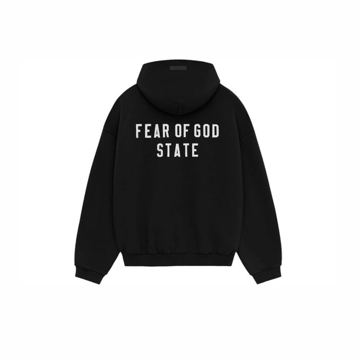 Fear of God Essentials Heavy Fleece Fullzip Hoodie Black