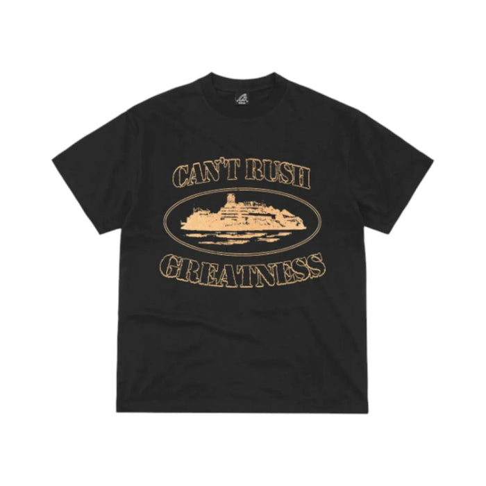 Corteiz x Cental Cee Can't Rush Greatness Tee Black