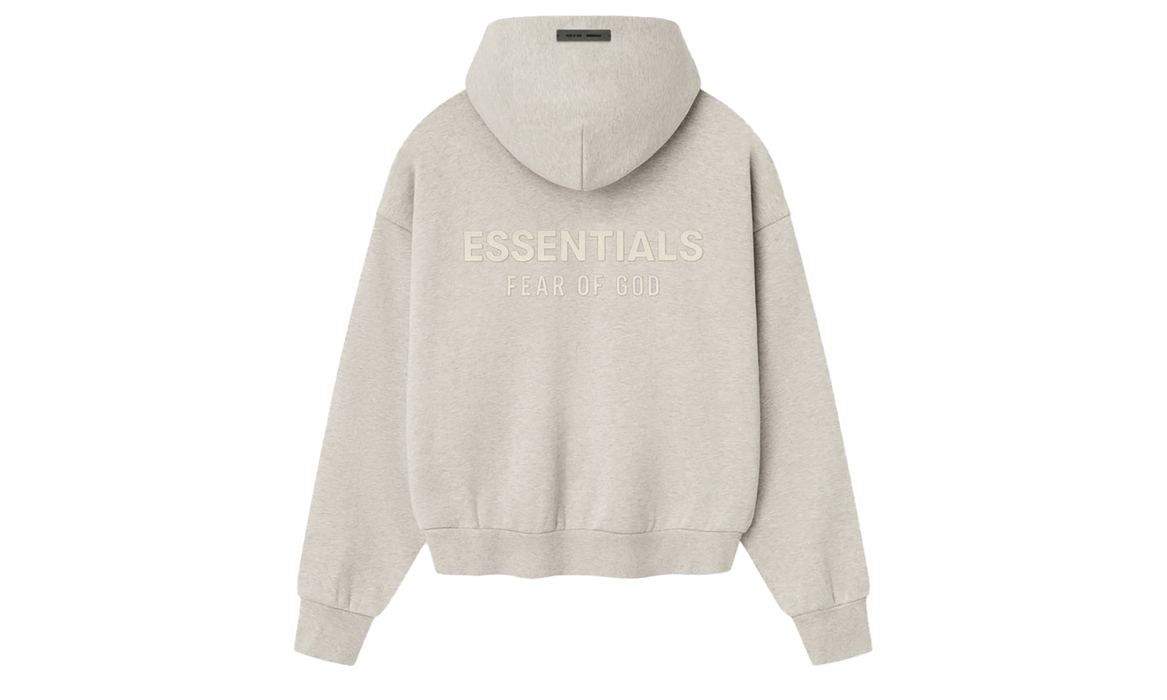 Fear of God Essentials Classic Fleece Hoodie Heather Stone