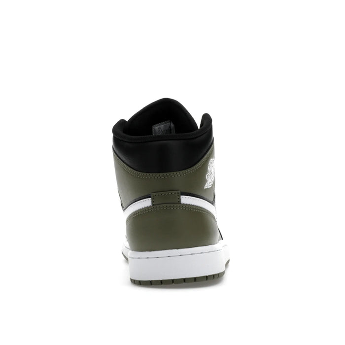 Jordan 1 Mid Black White Olive