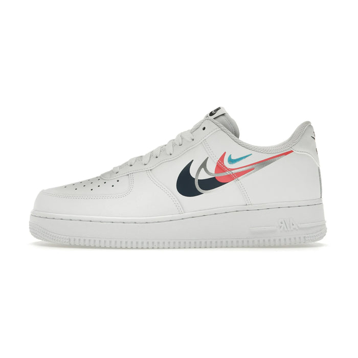 Nike Air Force 1 Low '07 Quadruple Swoosh White Navy Crimson