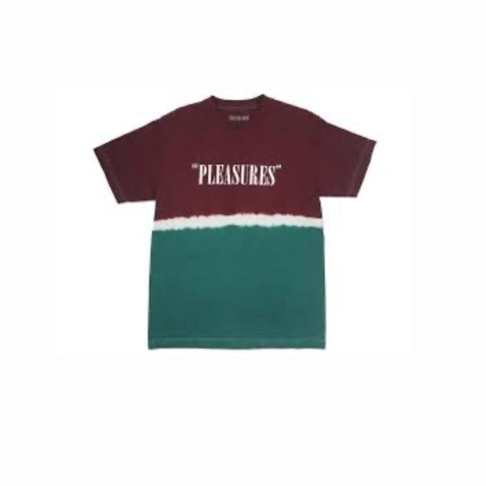 PLEASURES UTAH DIP DYE TEE Maroon