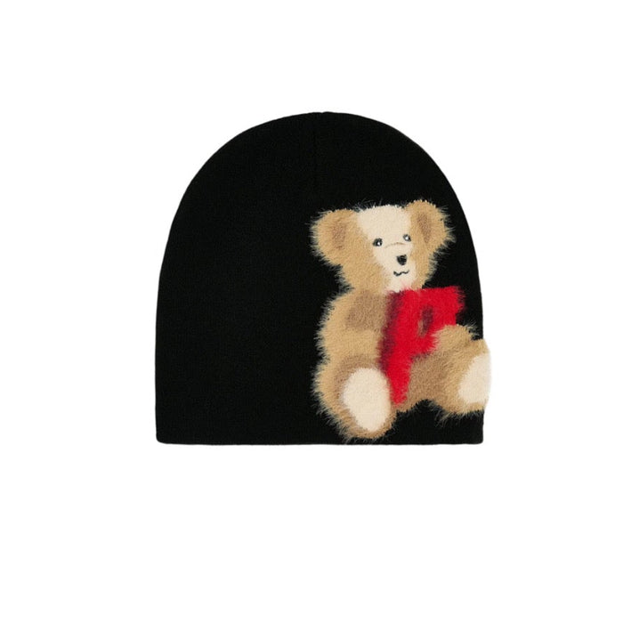 Palace P Bear Nein Cuff Beanie Black