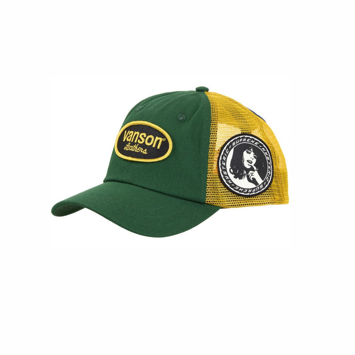 Supreme Hysteric Glamour Vanson Leather Mesh Back 6-Panel Green