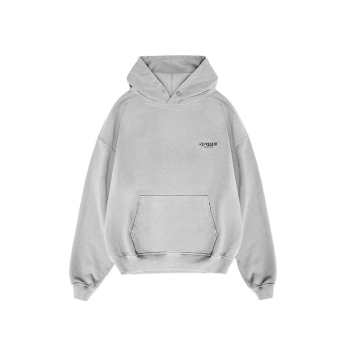 Represent Owners Club Hoodie Ash Grey/Black
