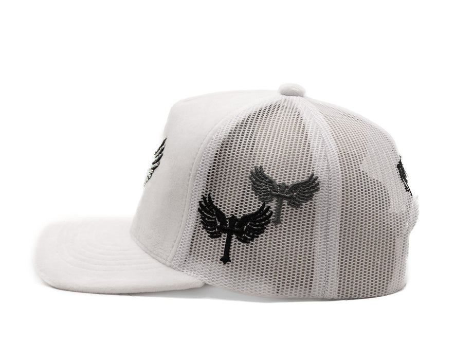 Reflection Luxury Fuzzy Cap White