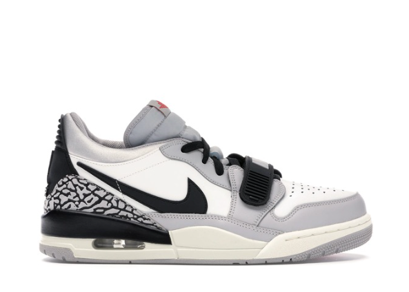 Jordan Legacy 312 Low Tech Grey Fire Red Black