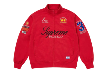Supreme La Martina Zip Up Sweatshirt Red