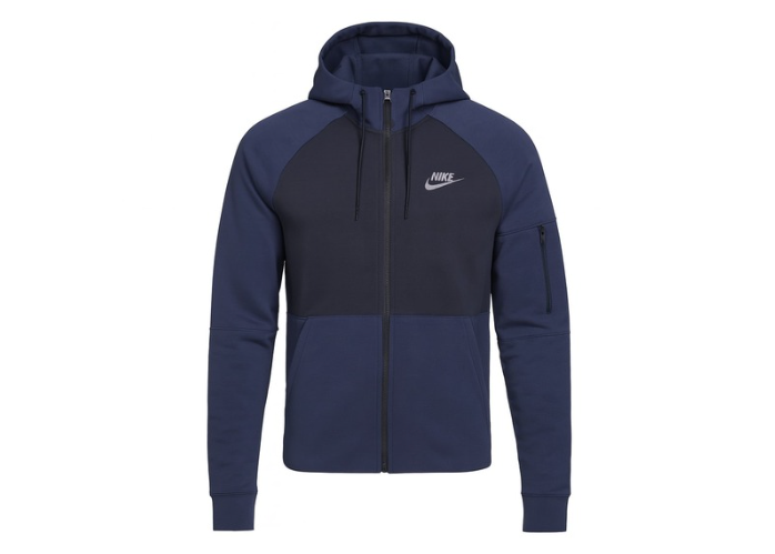 Nike Sportswear Tech Essentials Navy & Black Zip Hoodie