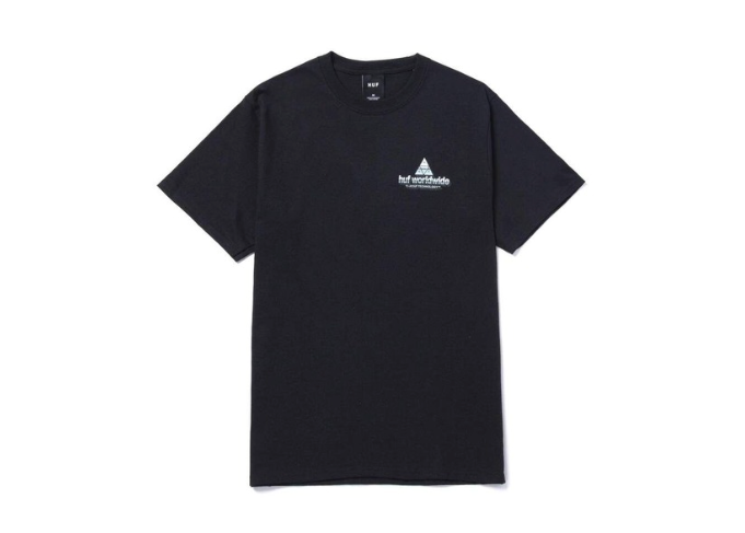 HUF Peak Tech Tee Black