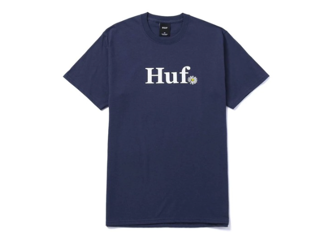 HUF In Bloom Tee Navy