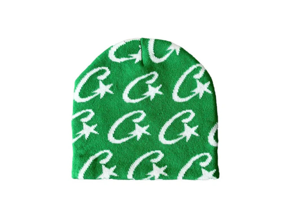 Corteiz Cstarz Monogram Beanie Green