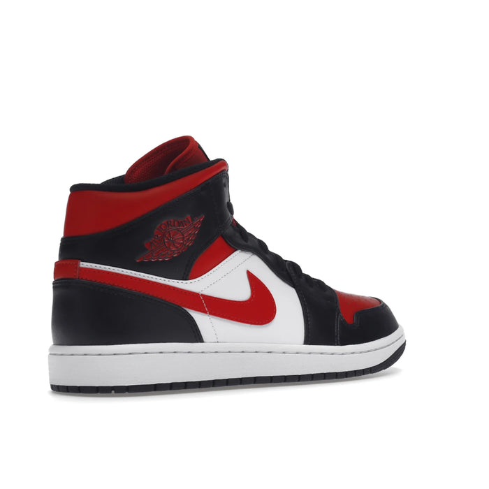 Jordan 1 Mid White Black Red (2022)