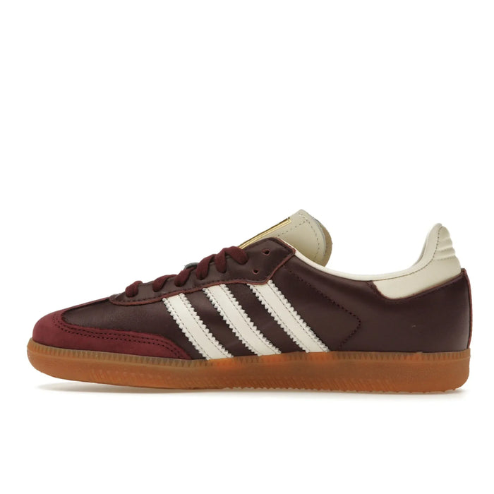 adidas Samba OG Maroon Gold Metallic (Women's)