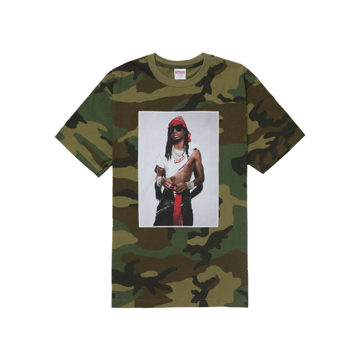 Supreme Playboi Carti Tee Woodland Camo