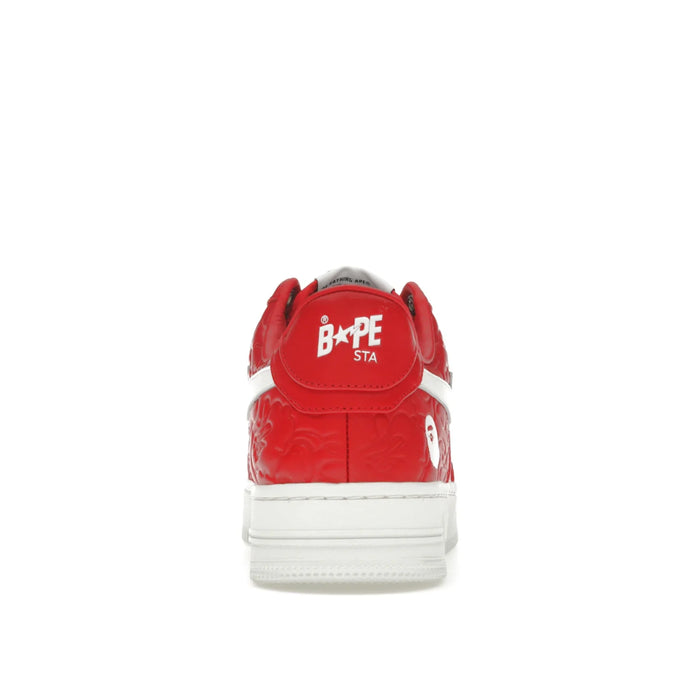 A Bathing Ape Bape Sta Low #3 Line Camo Red