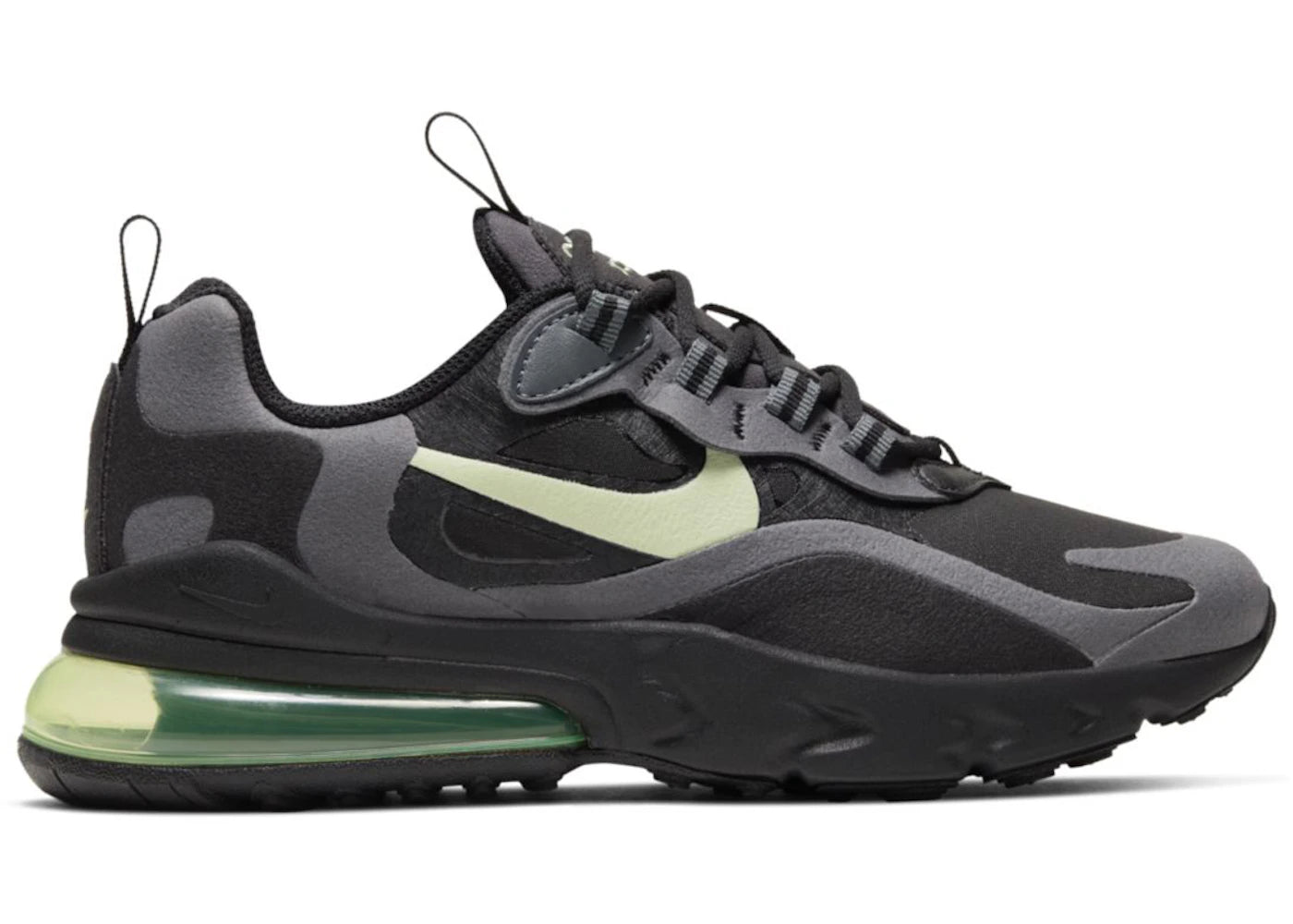 Nike Air Max 270 React Black Barely Volt (GS)