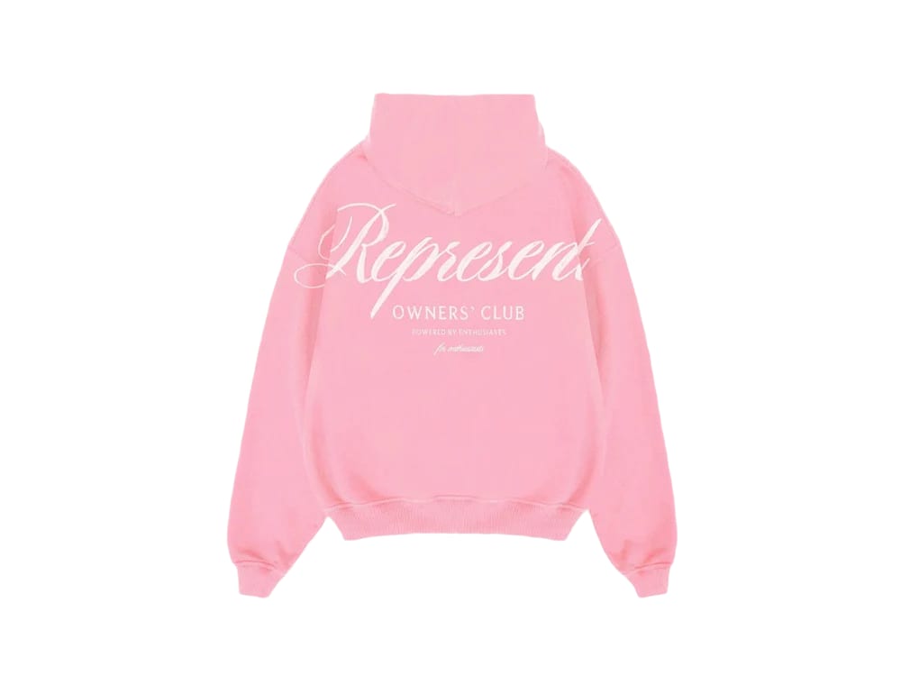 Represent Owners Club Script Hoodie Pink