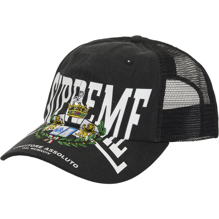 Supreme Crest Mesh Back 6-Panel Black