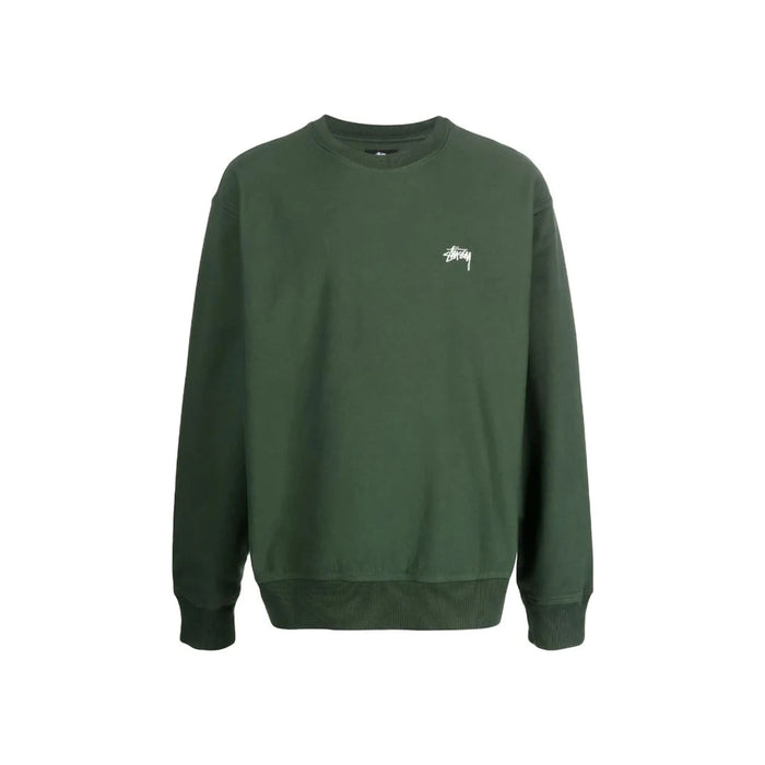 Stussy Stock Logo Crew Forest