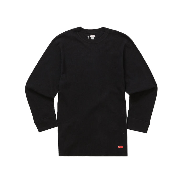 Supreme Hanes Thermal Crew (1 Pack) Black