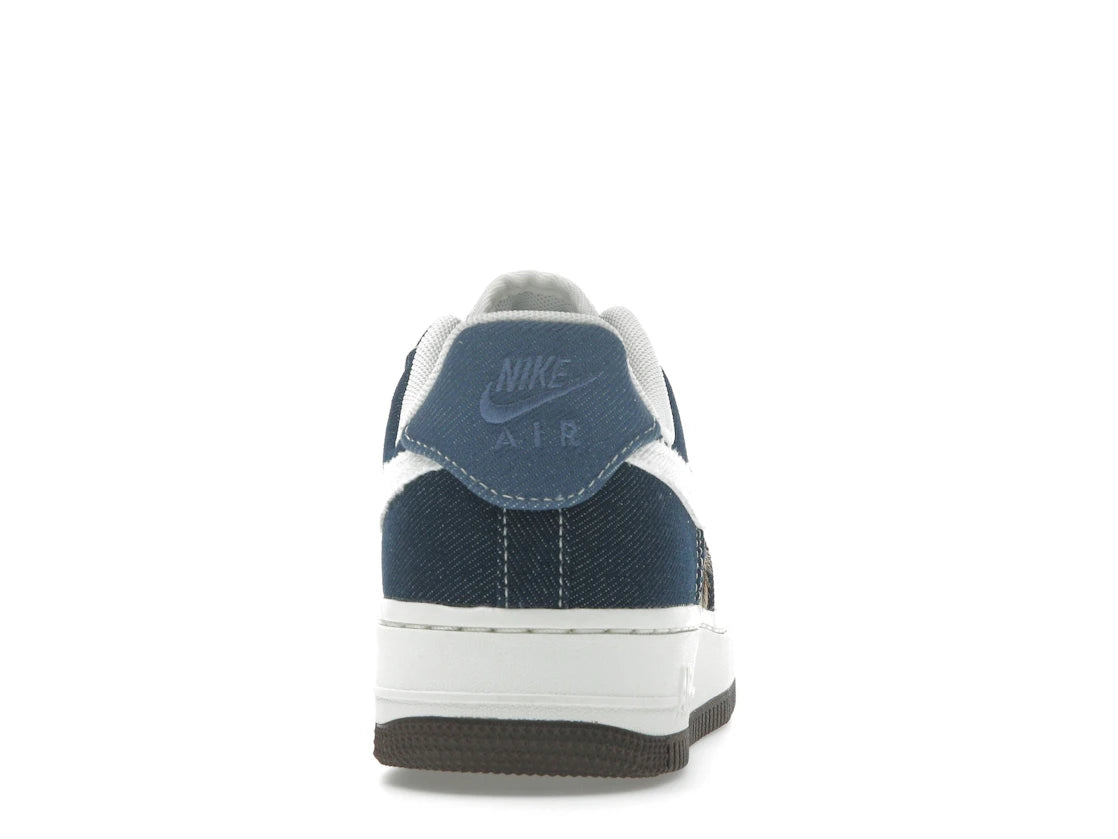 Nike Air Force 1 Low Cheetah Blue Denim (Women's)