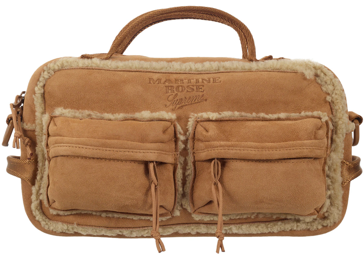 Supreme Martine Rose Shearling Mini Duffle Bag Brown