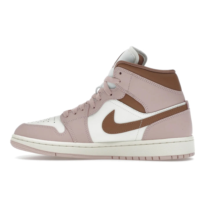 Jordan 1 Mid Pink Oxford Brown (Women's)