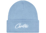 Corteiz Allstarz Folded Beanie Baby Blue