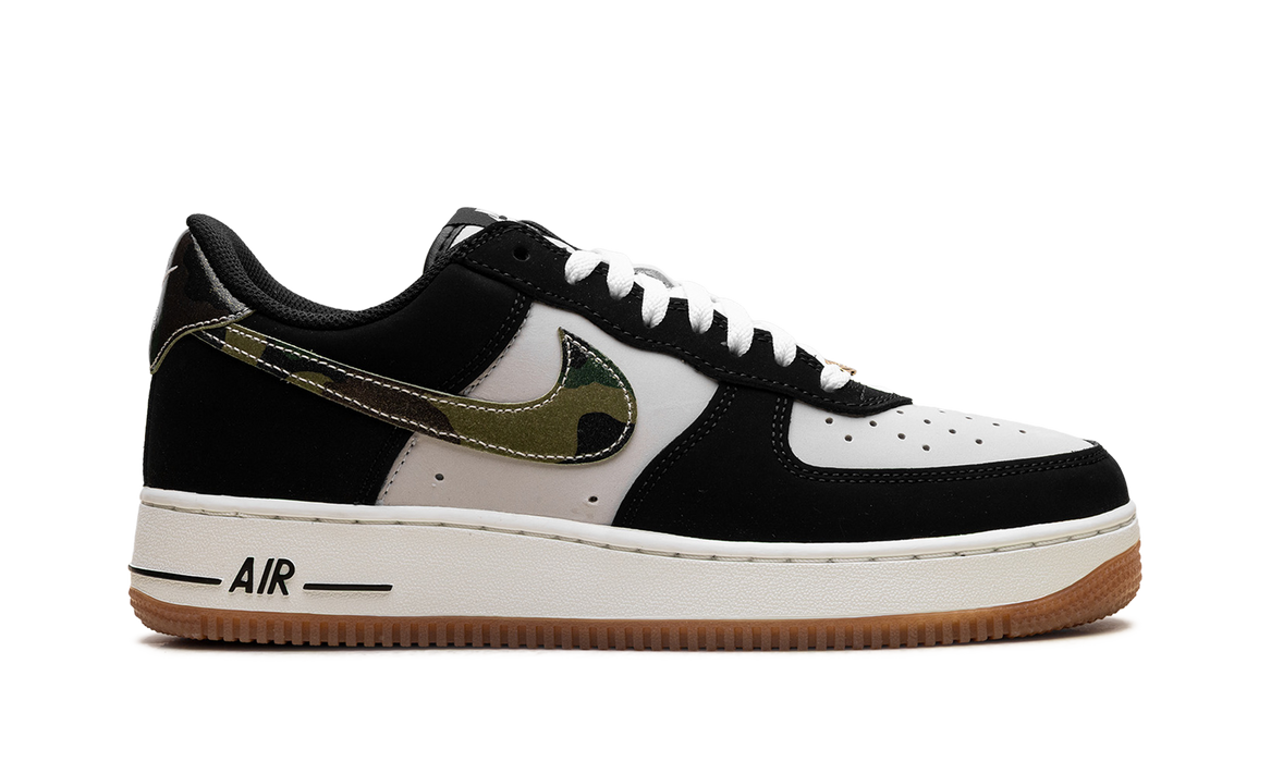 Nike Air Force 1 Low '07 LV8 Black Patent Camo Swoosh