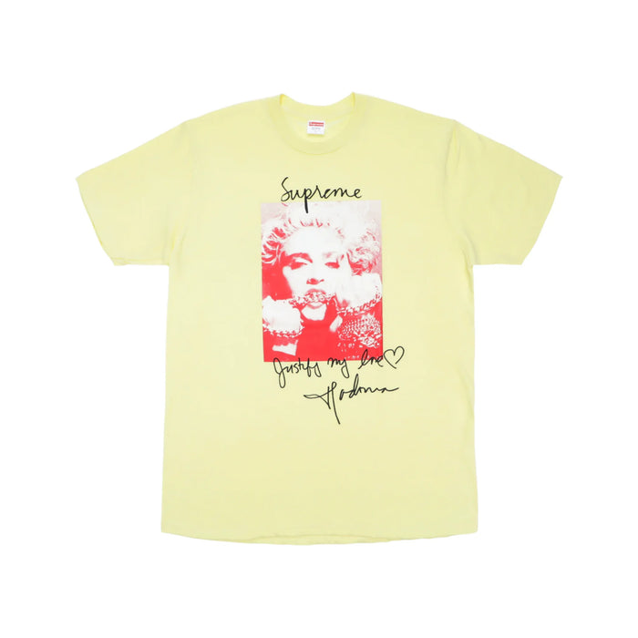 Supreme Madonna Tee Pale Yellow