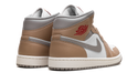 Jordan 1 Mid Rattan White College Grey