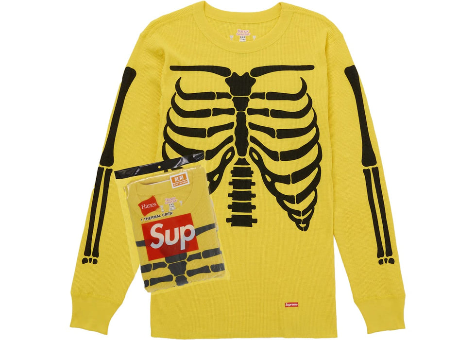Supreme Hanes Bones Thermal Crew FW25 (1 Pack) Yellow