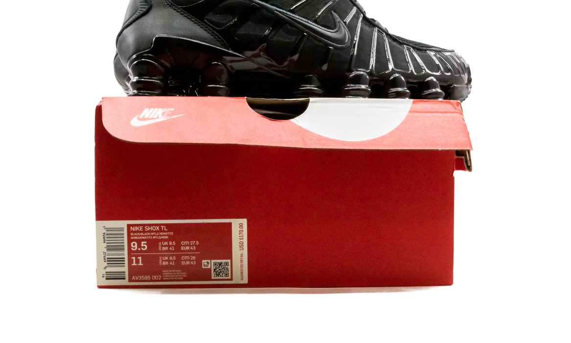 Nike Shox TL Black Metallic Hematite
