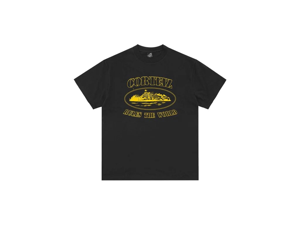 Corteiz OG Alcatraz Tee Black/Yellow