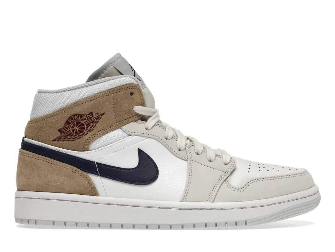 Jordan 1 Mid Tan Suede