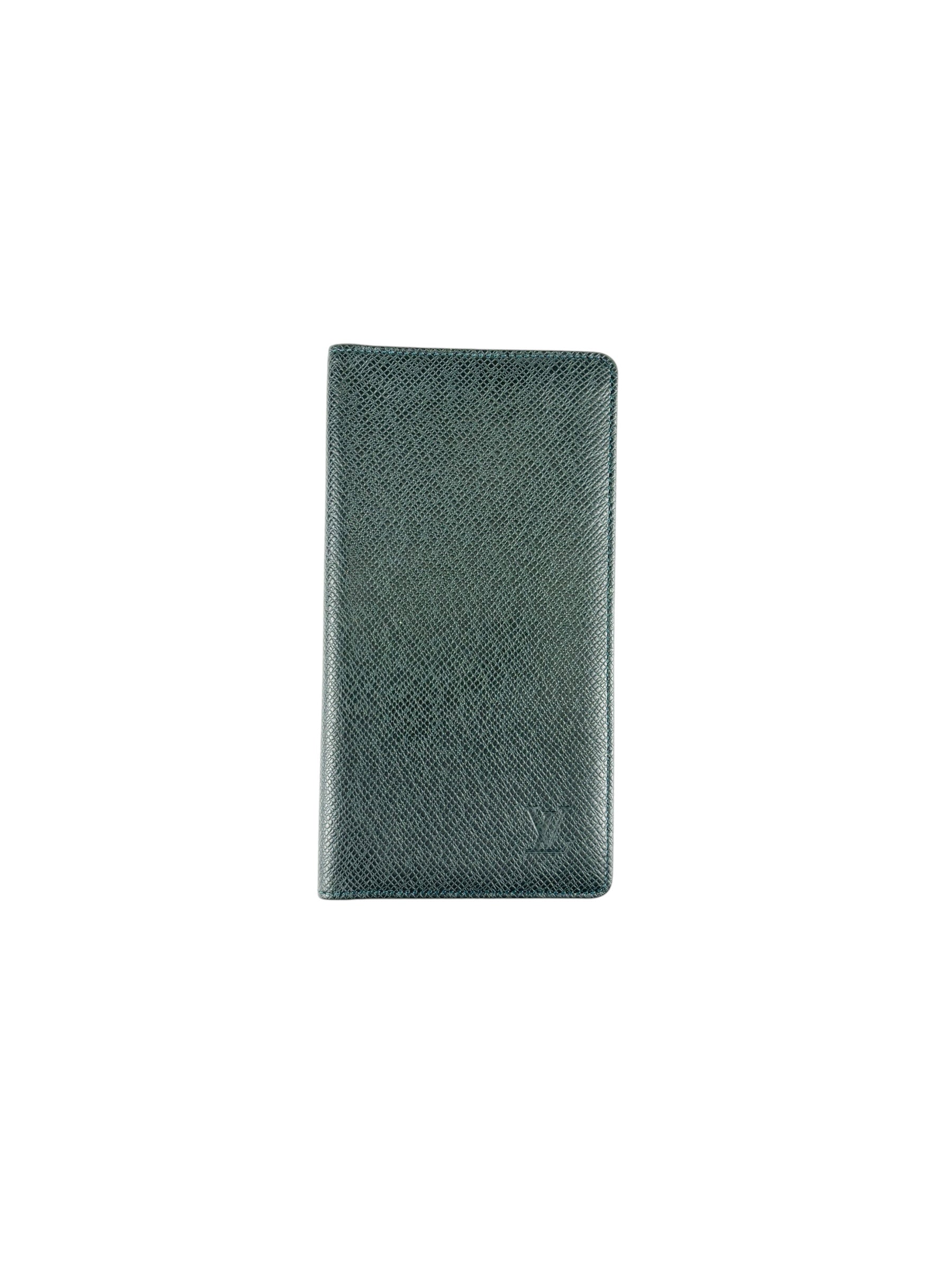 Louis Vuitton Taiga Leather Brazza Long Wallet